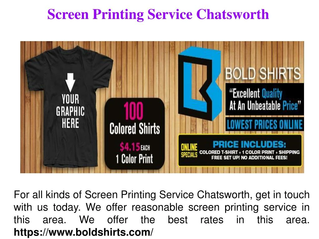 screen printing service chatsworth