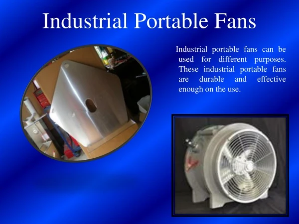 Industrial Portable Fans
