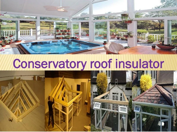 Conservatory roof insulator