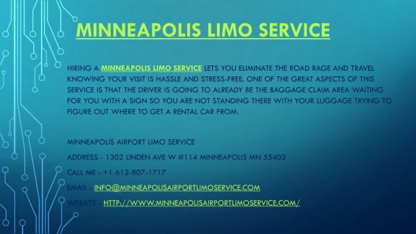 Minneapolis limo service