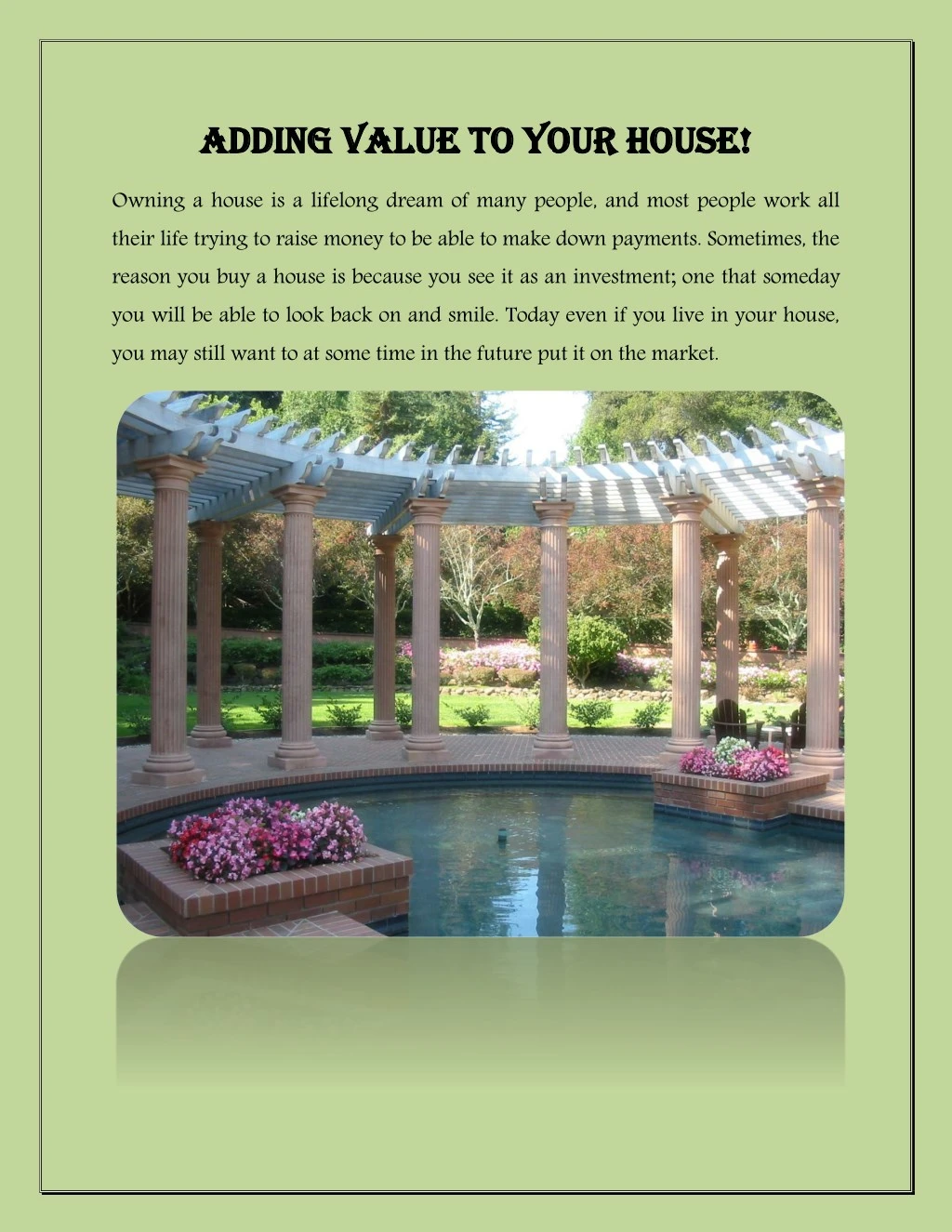 adding value to your house adding value to your
