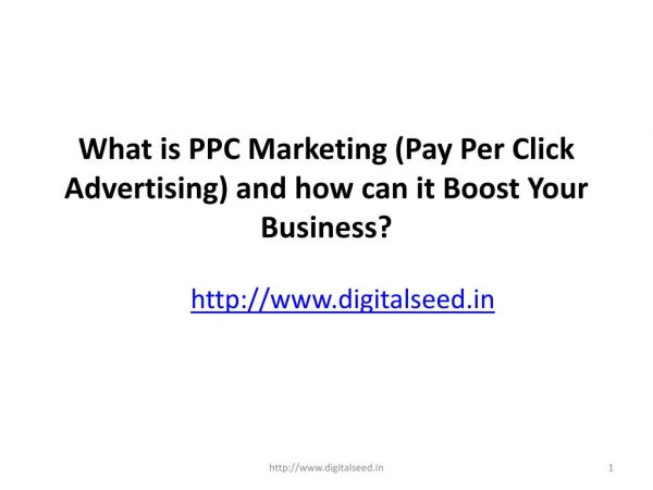 What is PPC Marketing (Pay Per Click Advertising) and how can it Boost Your Business? - Digitalseed