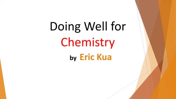 How to do well for A level Chemistry