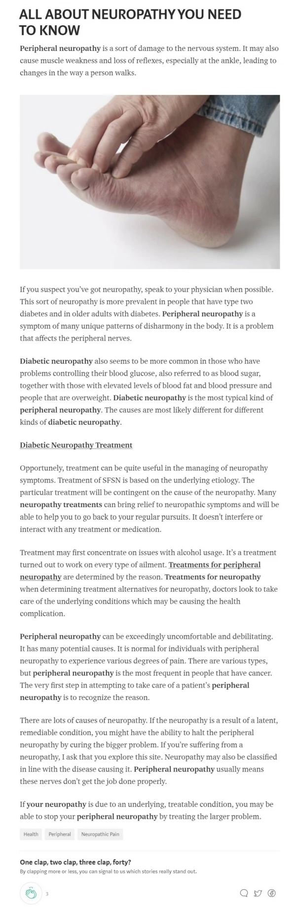 NEUROPATHY Treatment