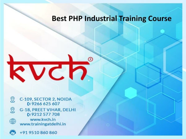6 months PHP training Institute In Noida