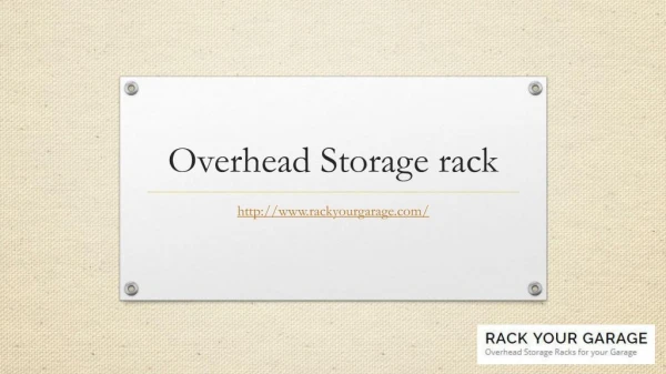 Overhead storage rack