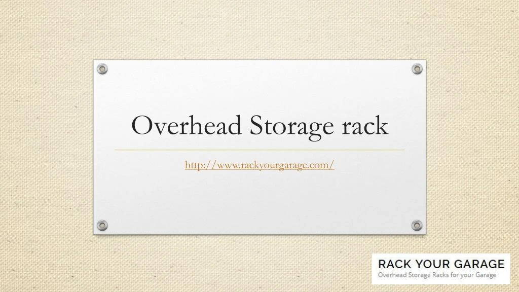 overhead storage rack