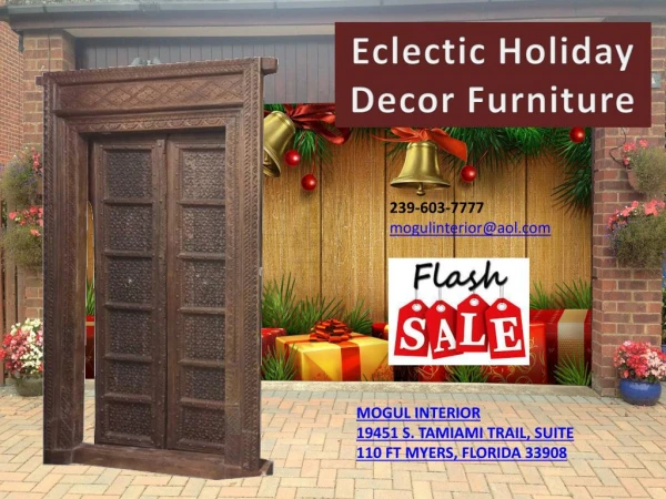 Eclectic Holiday Decor Furniture