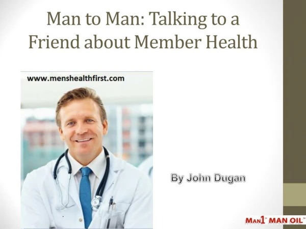 Man to Man: Talking to a Friend about Member Health