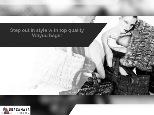 Step out in style with top quality Wayuu bags!