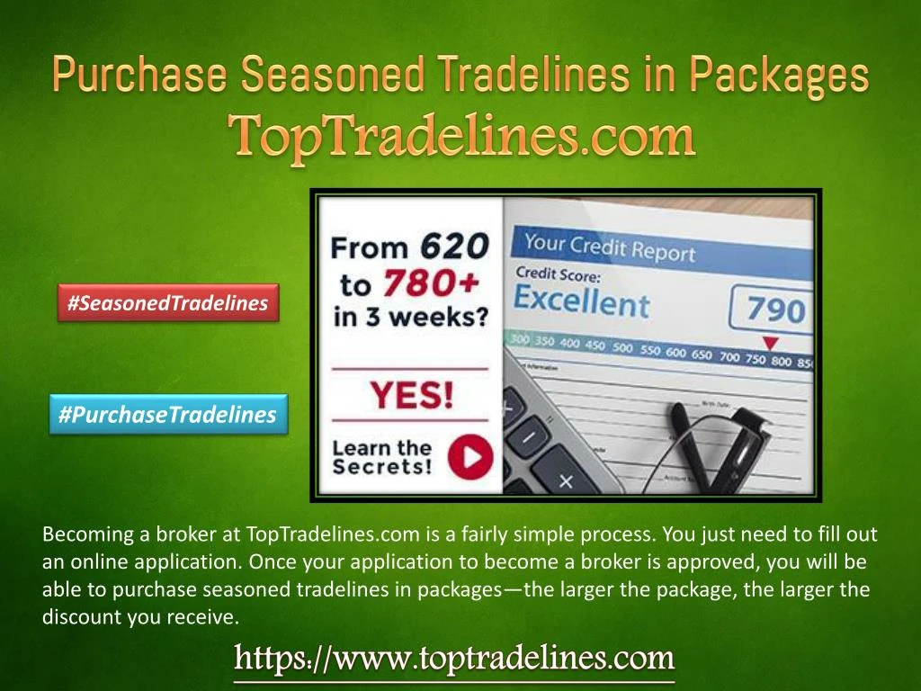 purchase seasoned tradelines in packages