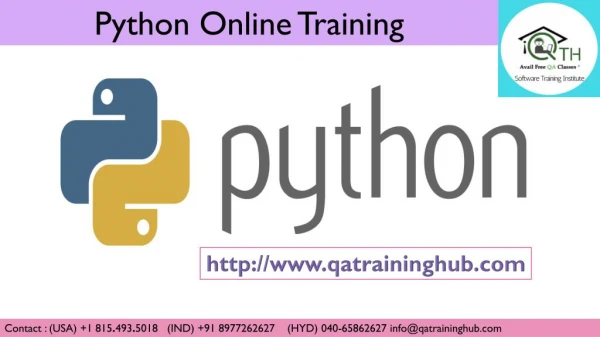 Best Python Online Training with Live Project by Expert