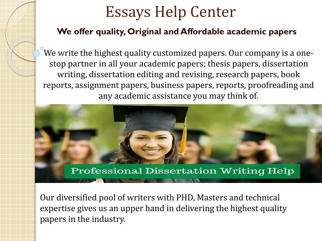 essays help center