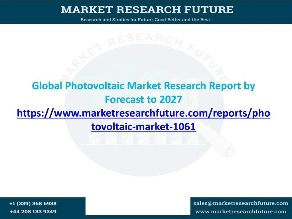 global photovoltaic market research report