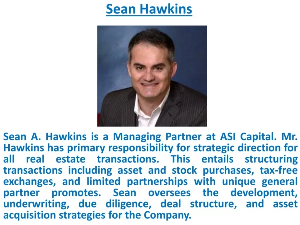 Sean A Hawkins (Sean Hawkins) ASI Capital