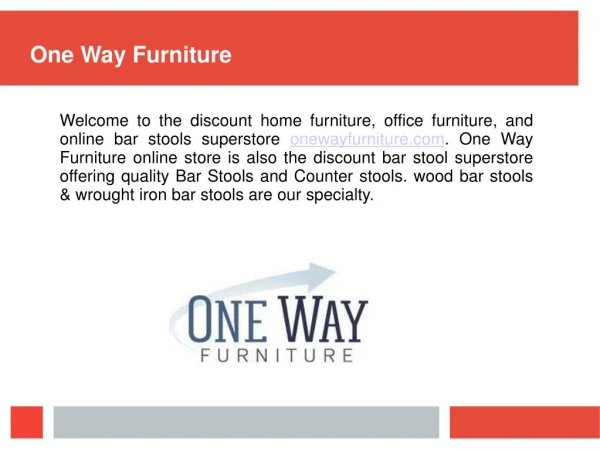 One Way Furniture - Style That Stand Out