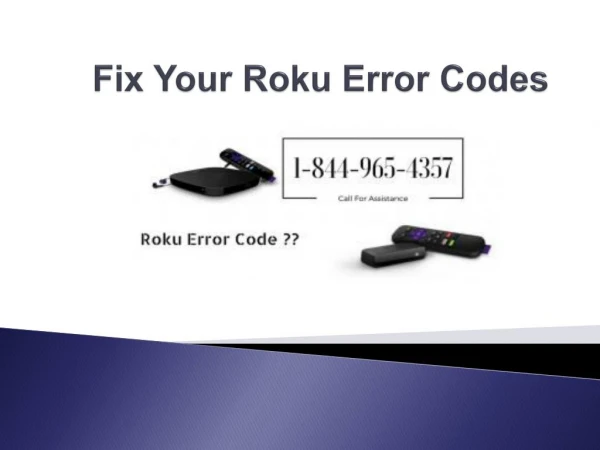 Fix Your Roku Error Code