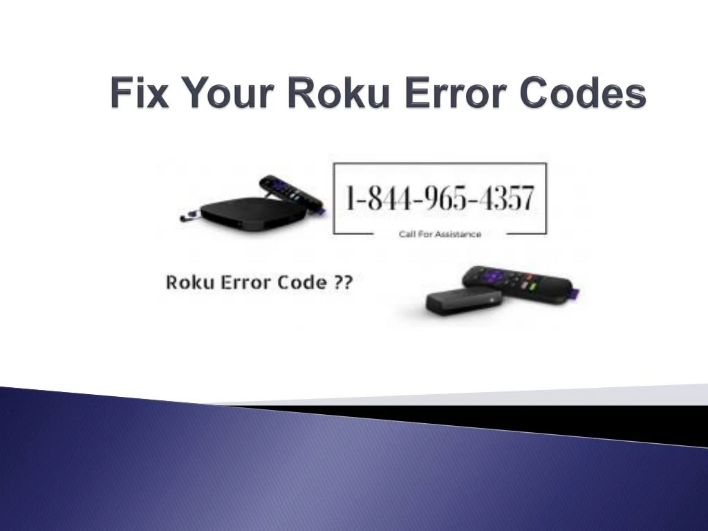 fix your roku error codes