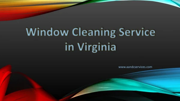 window cleaning service in virginia