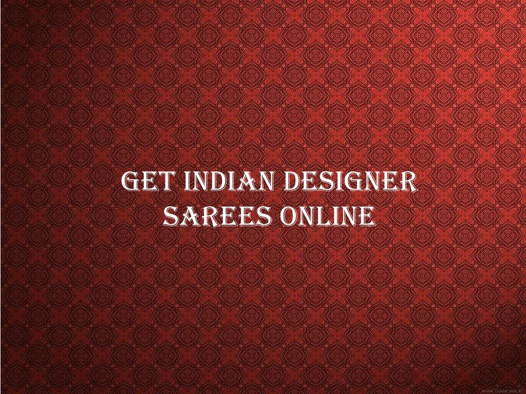 get indian designer sarees online