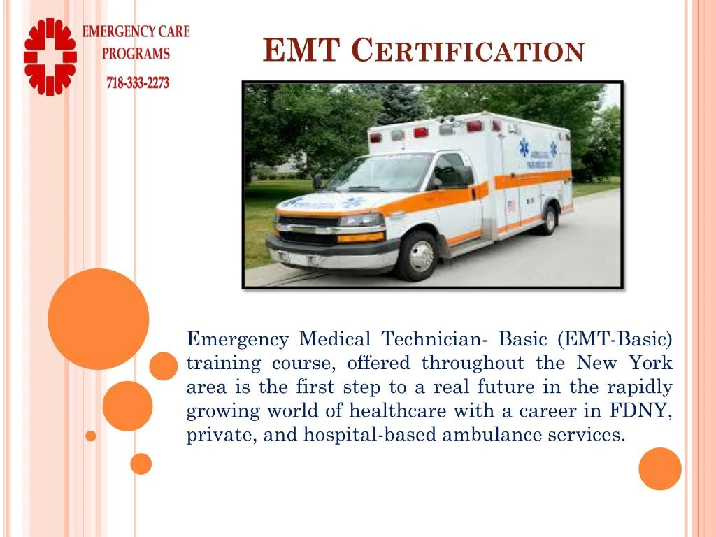 PPT EMT Certification PowerPoint Presentation free download ID:7759943