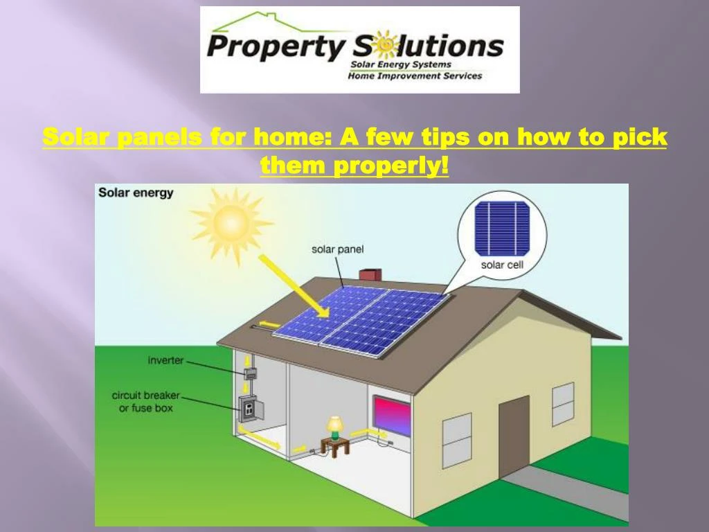 solar panels for home a few tips on how to pick