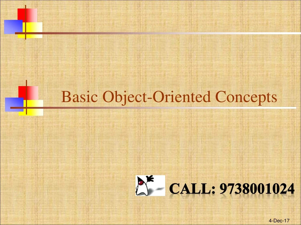 basic object oriented concepts