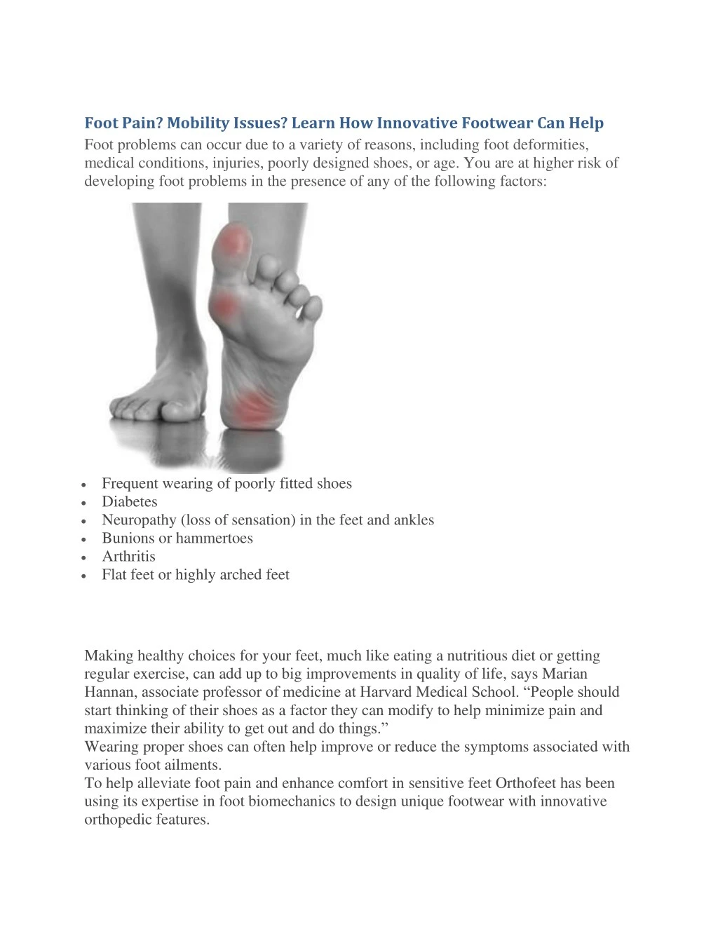 foot pain mobility issues learn how innovative