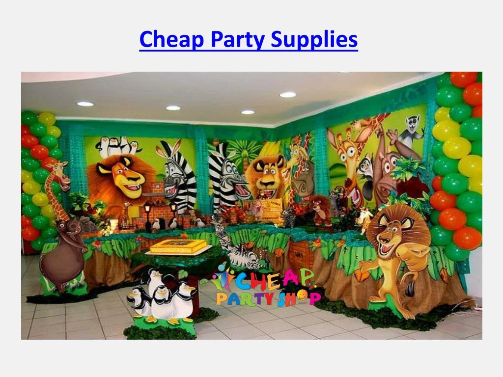 cheap party supplies