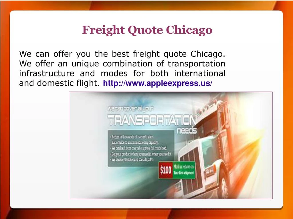freight quote chicago