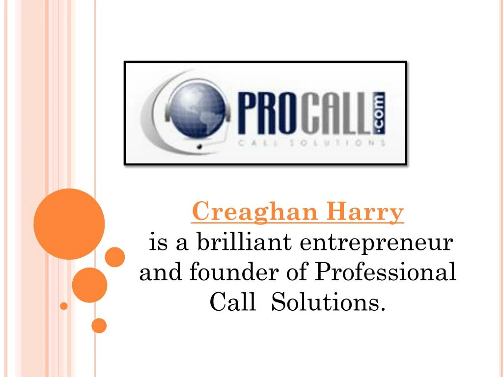 creaghan harry is a brilliant entrepreneur