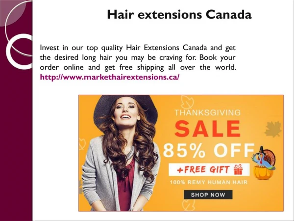 Clip in hair extensions Canada