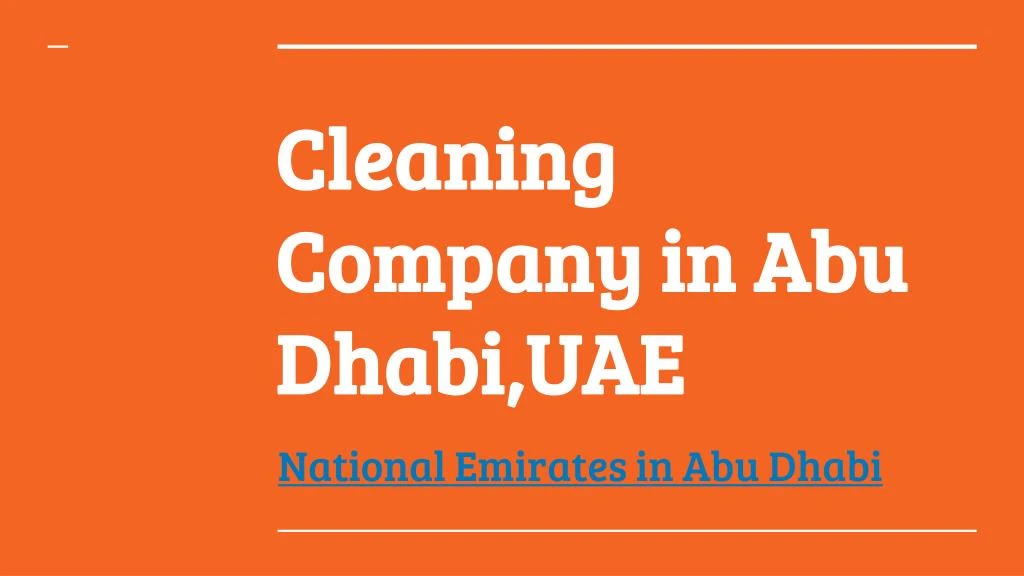 cleaning company in abu dhabi uae