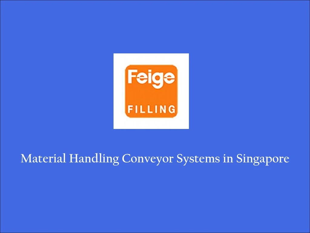 material handling conveyor systems in singapore