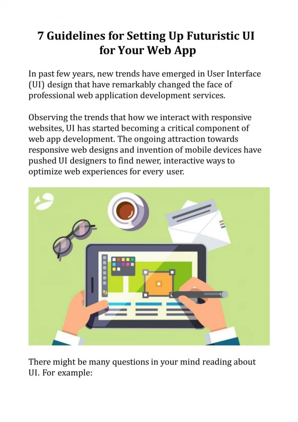 7 Guidelines for Setting Up Futuristic UI for Your Web App