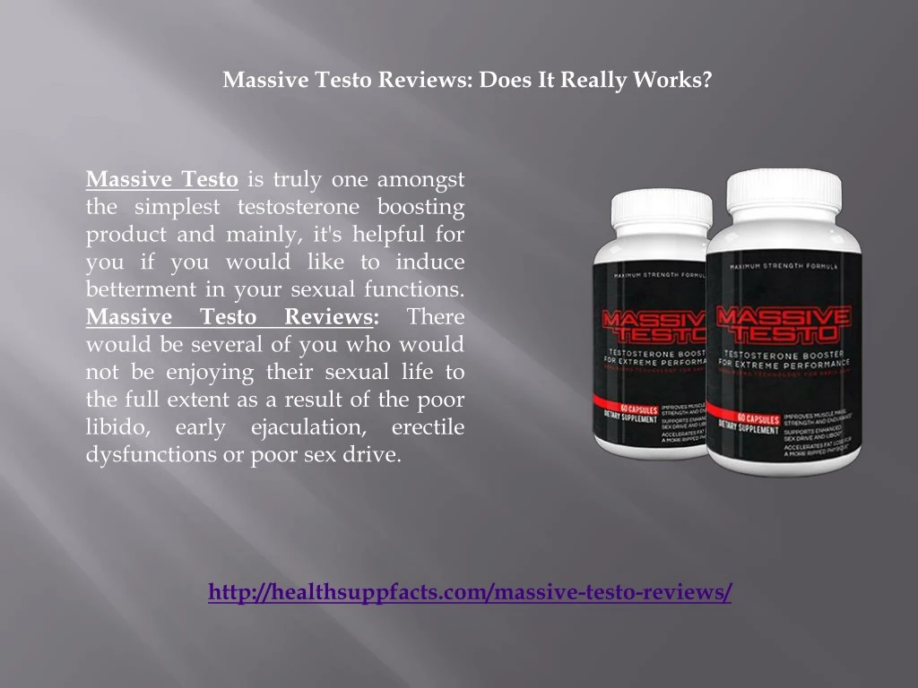 massive testo reviews does it really works