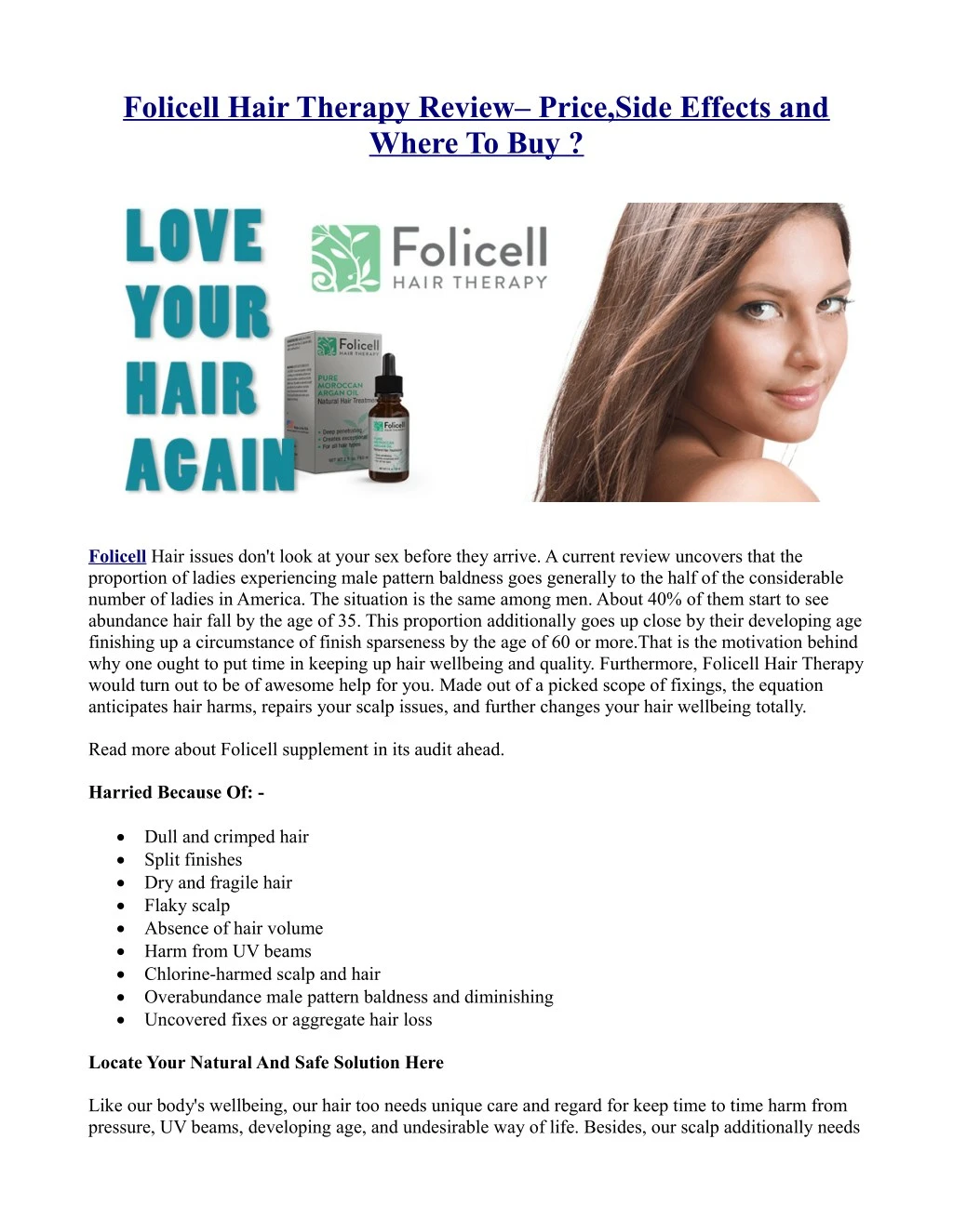 folicell hair therapy review price side effects