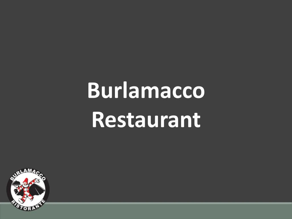 burlamacco restaurant