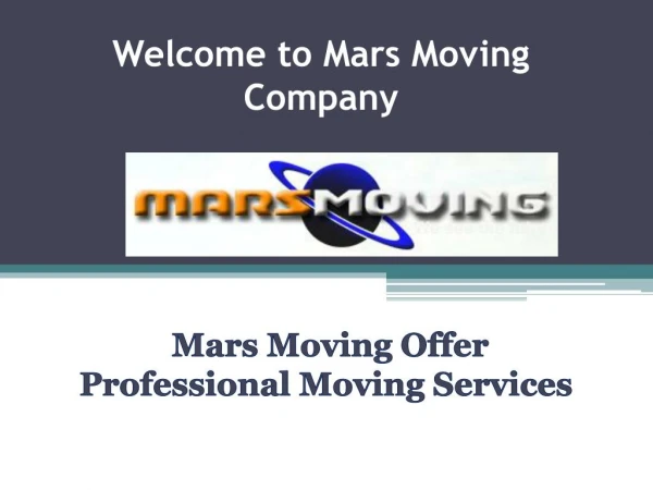 Ontario Commercial Movers, Packing Service Marsmoving.ca