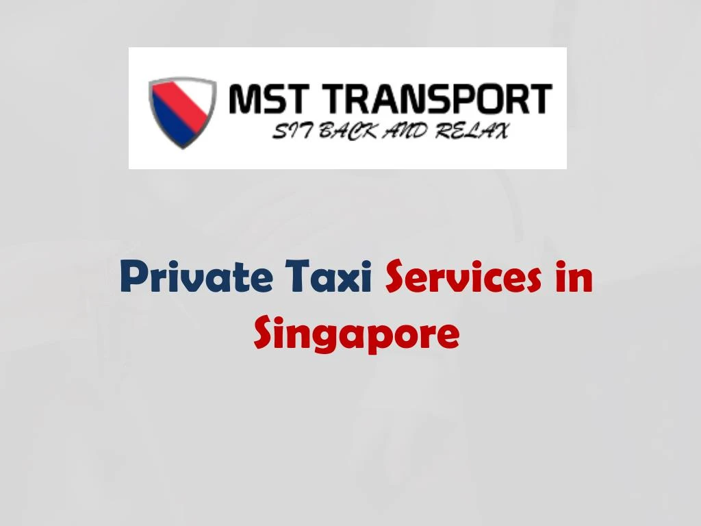 private taxi services in singapore
