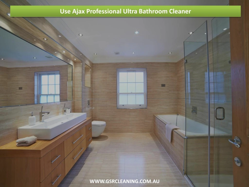 use ajax professional ultra bathroom cleaner