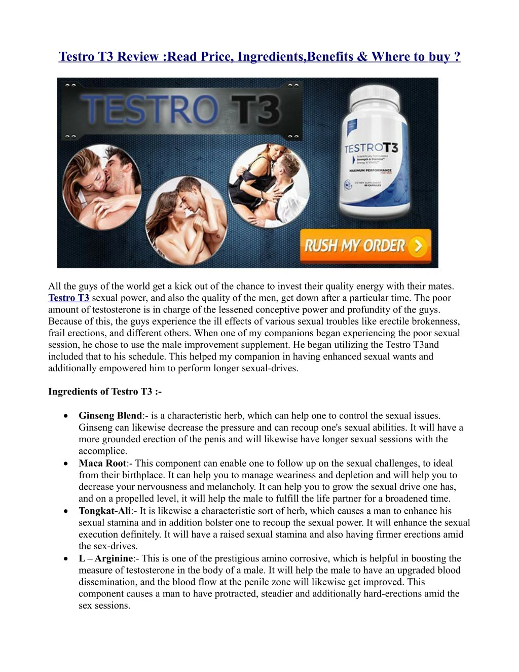 testro t3 review read price ingredients benefits