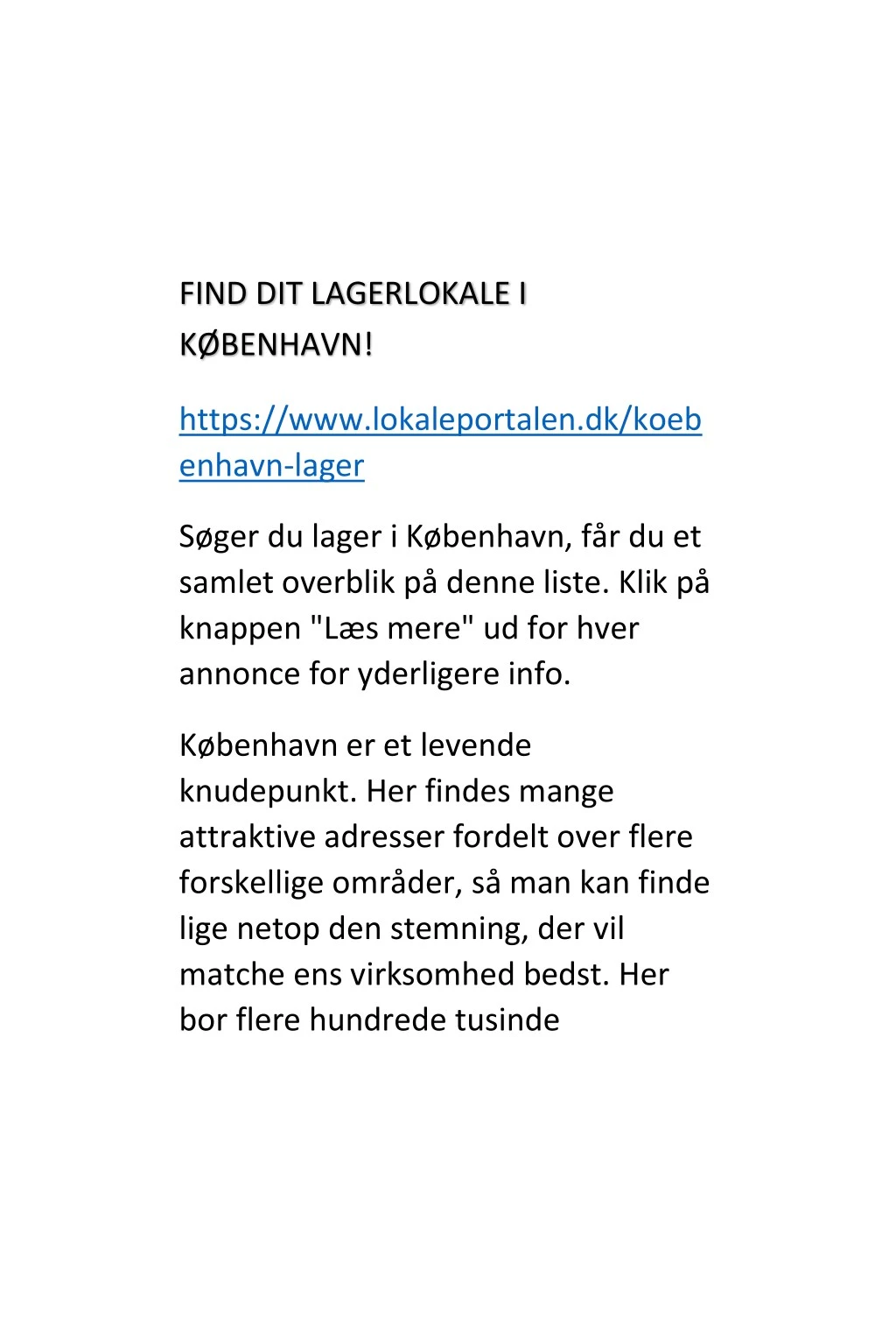 find dit lagerlokale i k benhavn