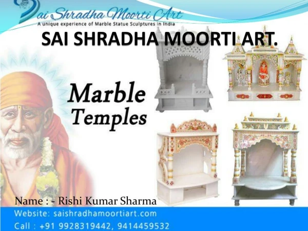 Best Marble Statues Manufacturer Company in Jaipur | Sai Shradha Moorti Art.