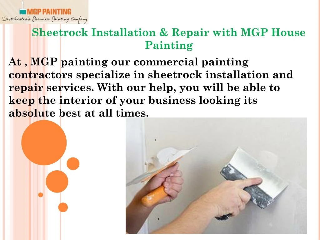 sheetrock installation repair with mgp house