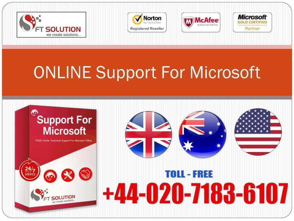 online support for microsoft