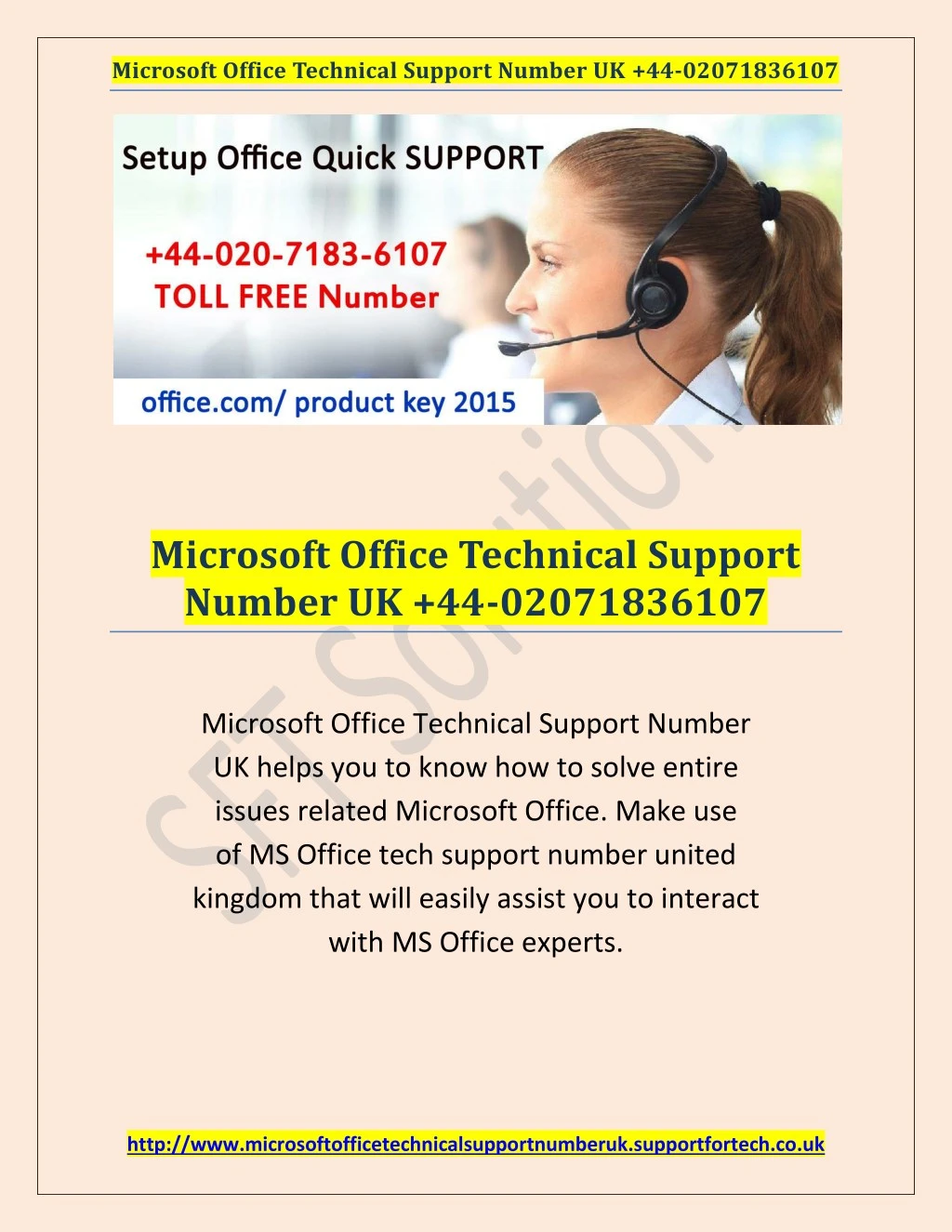 microsoft office technical support number