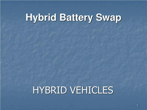 What Is A Hyrbid Vehicle