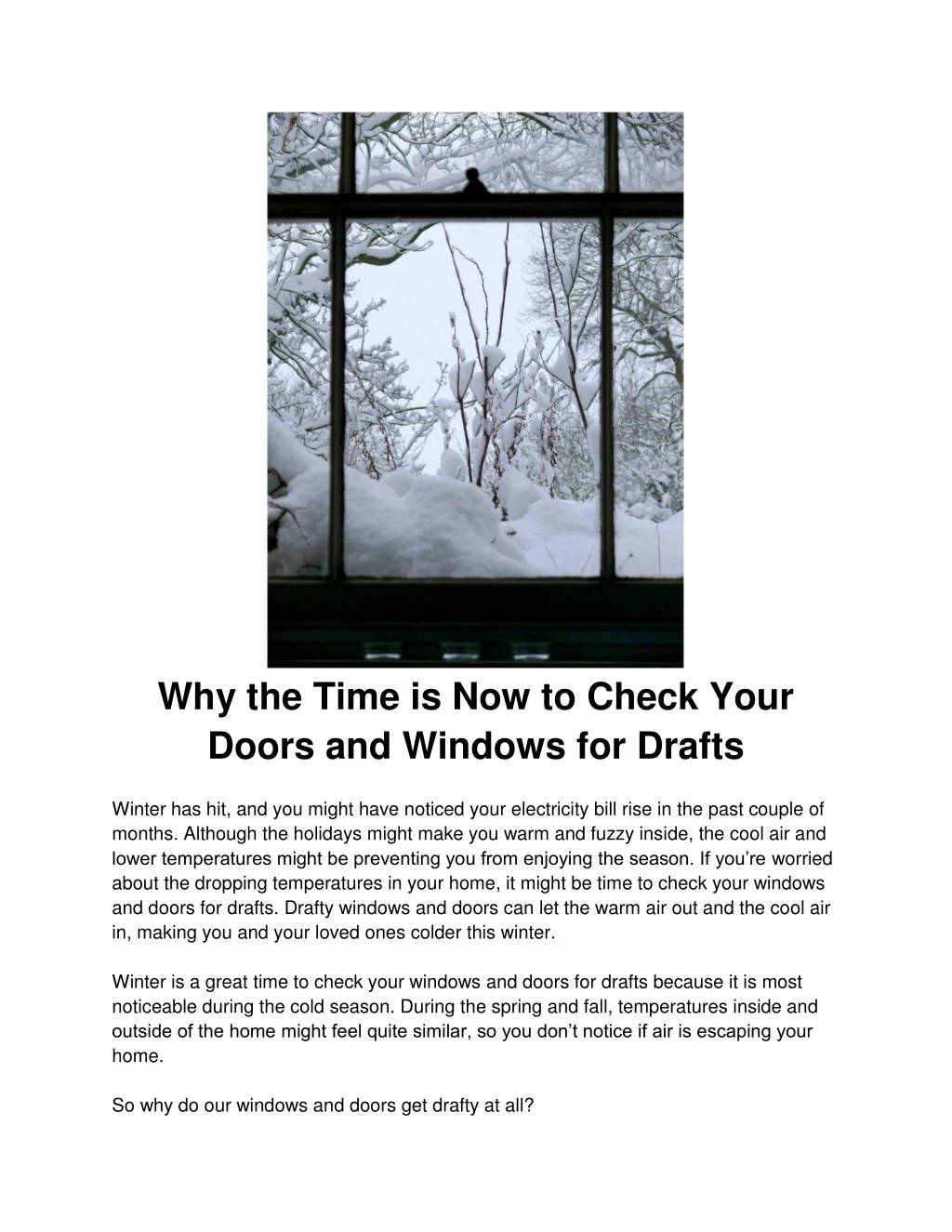 why the time is now to check your doors