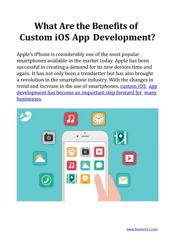 What Are the Benefits of Custom iOS App Development?